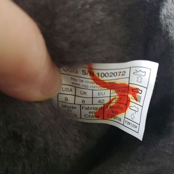 UGG Classic Mini Boots Grey Suede Sheepskin Wool Men US 9 NIB - Picture 10 of 13